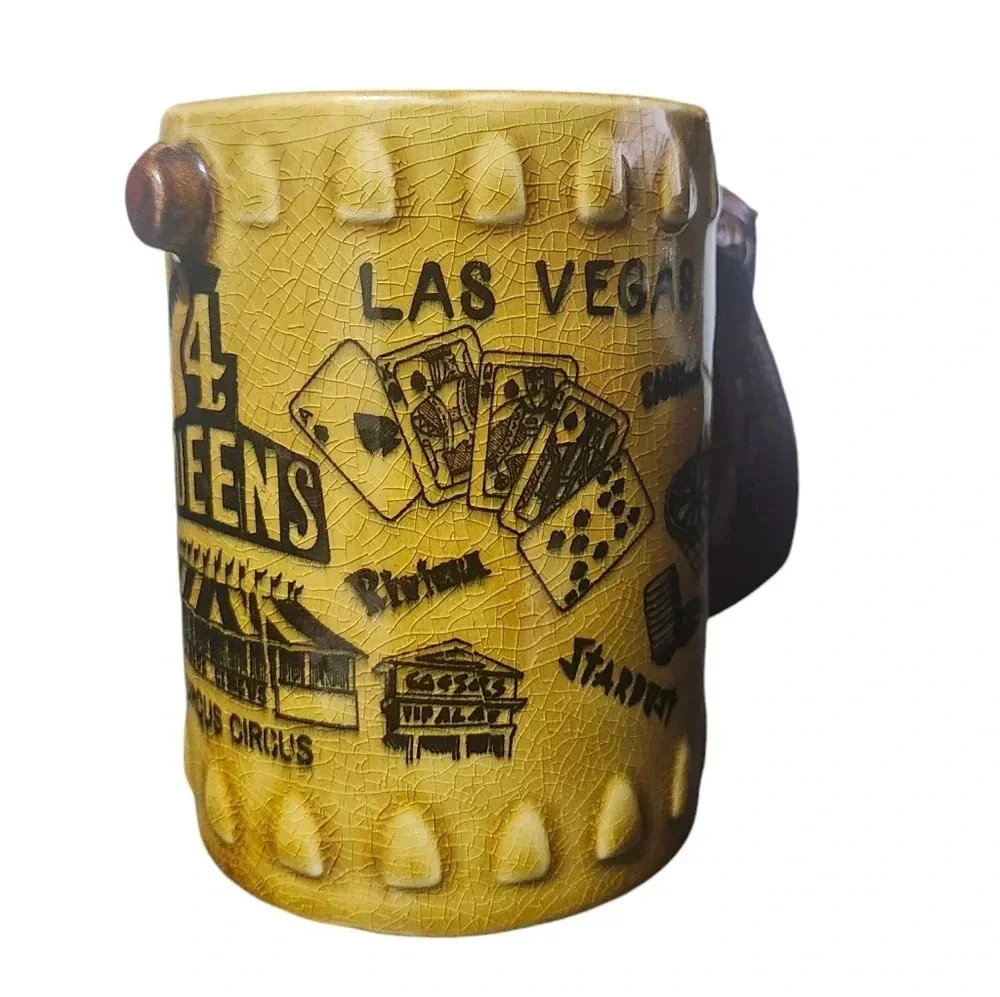 Vintage Las Vegas Souvenir, Vintage Western Mug, Gun Handle, Nevada Cup- RARE!!